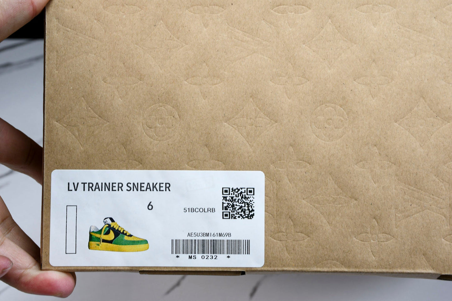 Louis Vuittоп x AF1 by Virgil Abloh 'Yellow Green'