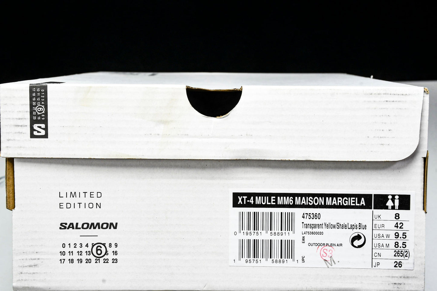 Salomon x MM6 Maison Margiela XT-4 Mule 'Transparent Yellow Shale'
