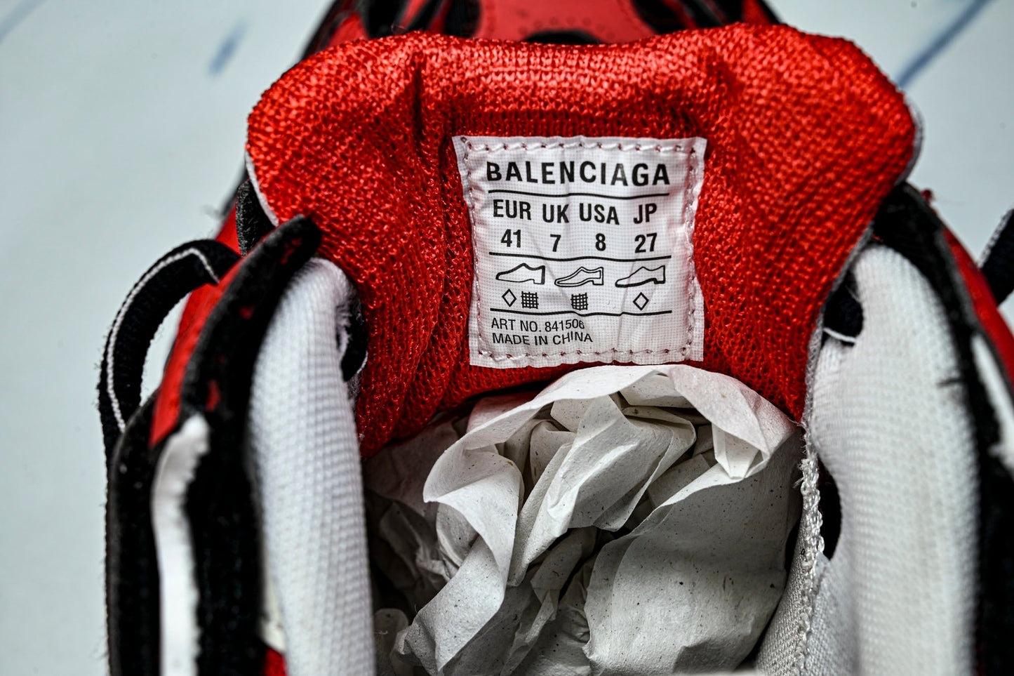 Вalenciaga Soleless Sneaker 'Red Black'