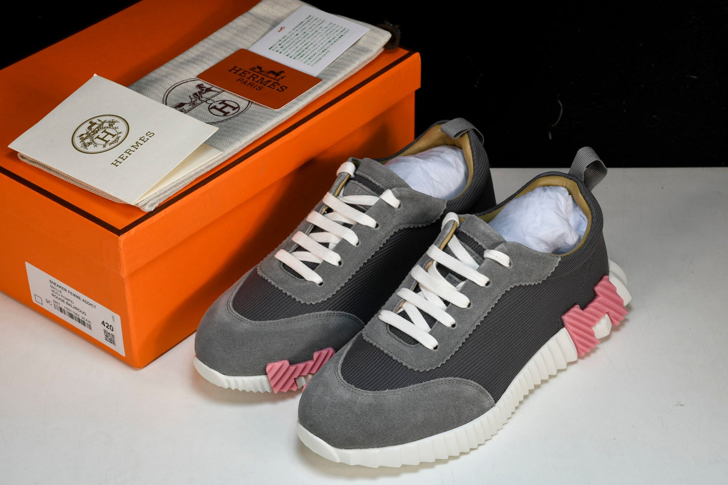 Нermès Bouncing Sneaker 'Gris Rose'