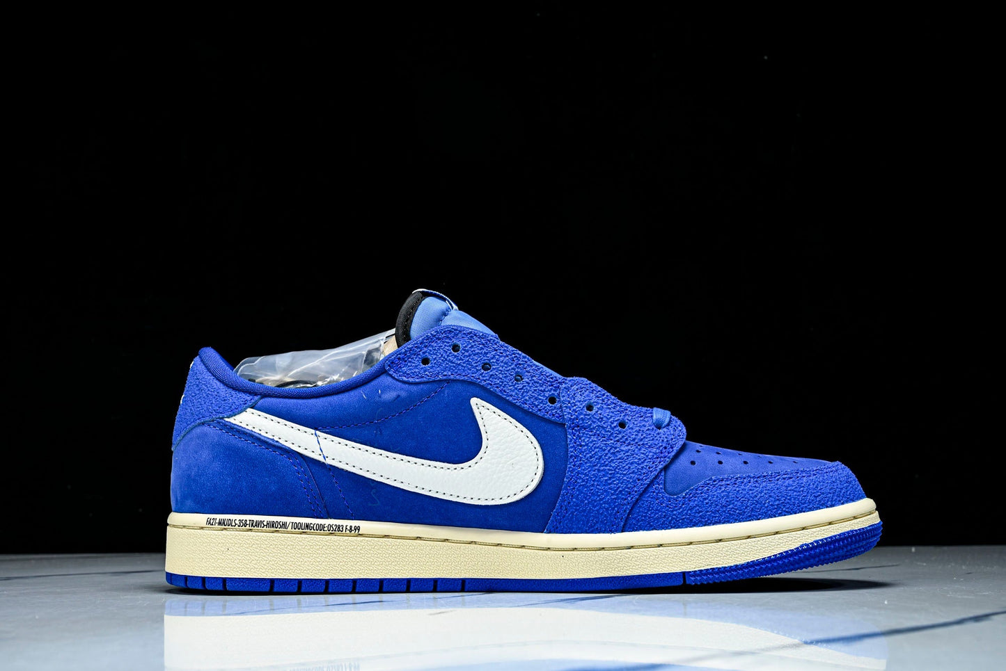 Travis Scott x Fragment AJ1 Low ‘Reverse Sail Military Blue’ (Unreleased)