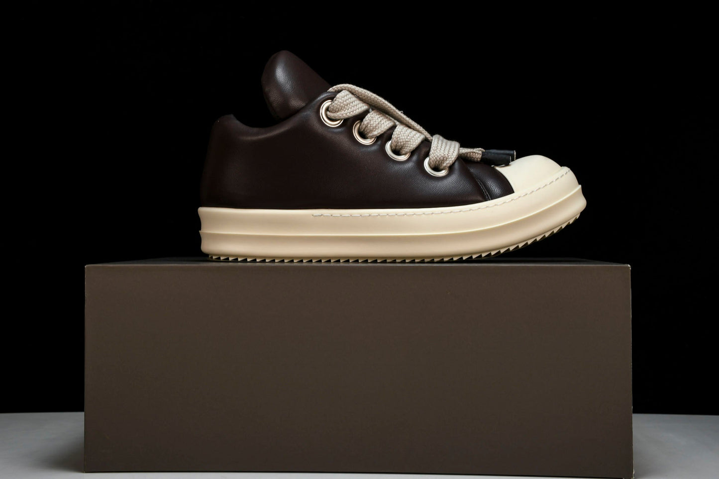 Rick Owens Luxor Jumbo Lace Padded Low 'Dark Brown'