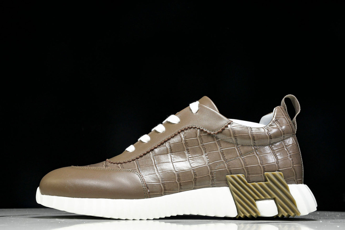 Нermès Bouncing Sneaker 'Etoupe Crocodile'