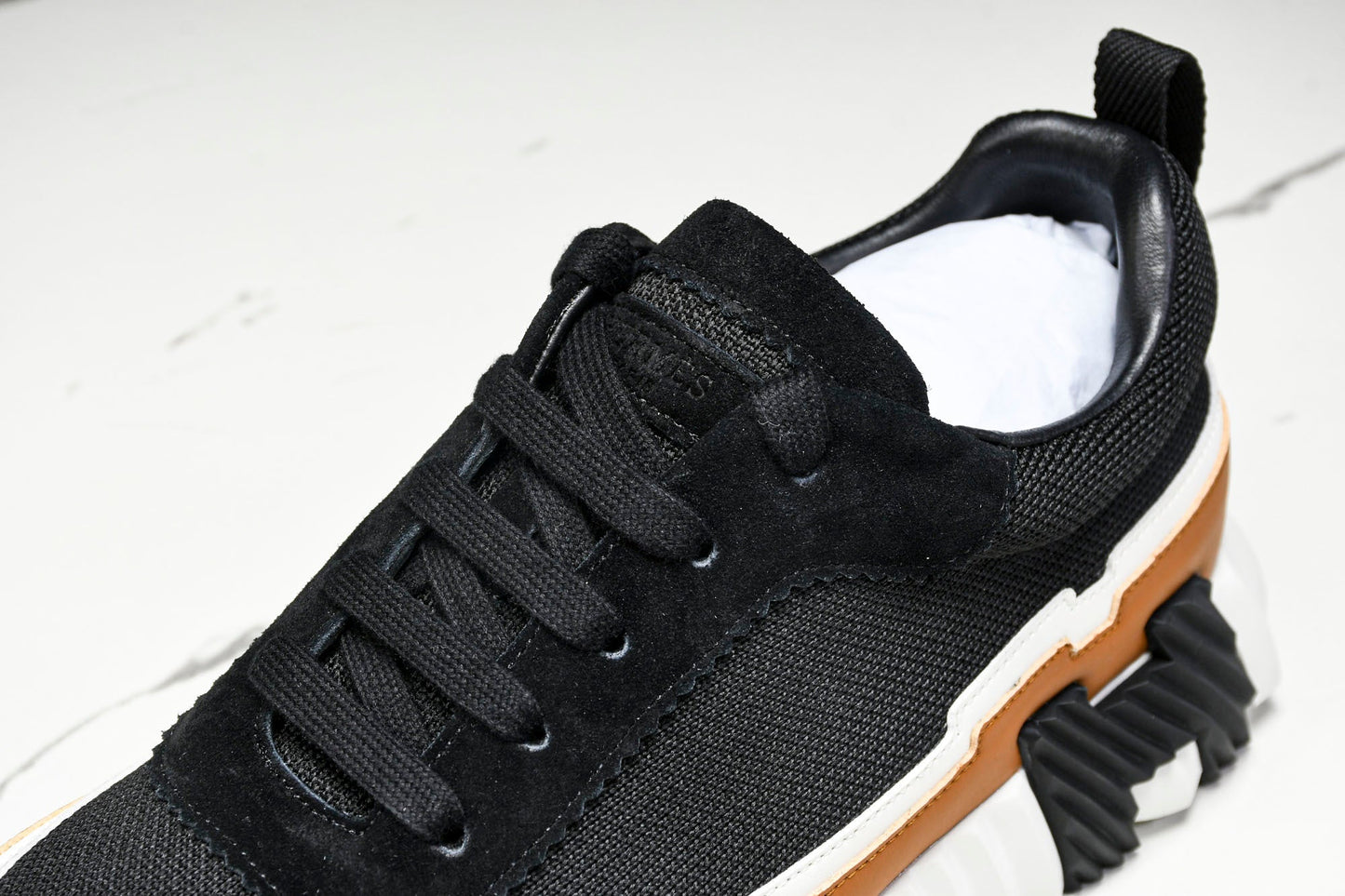 Нermès Bouncing Sneaker Panelled 'Noir Marron Blanc'