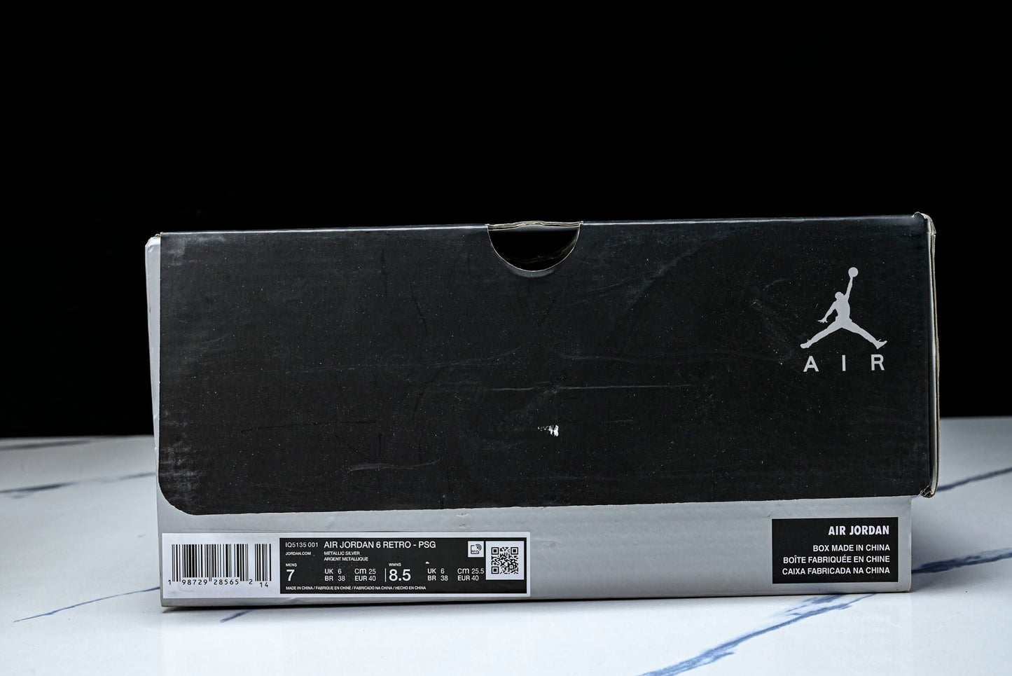 AJ6 Retro x PSG 'Metallic Silver'