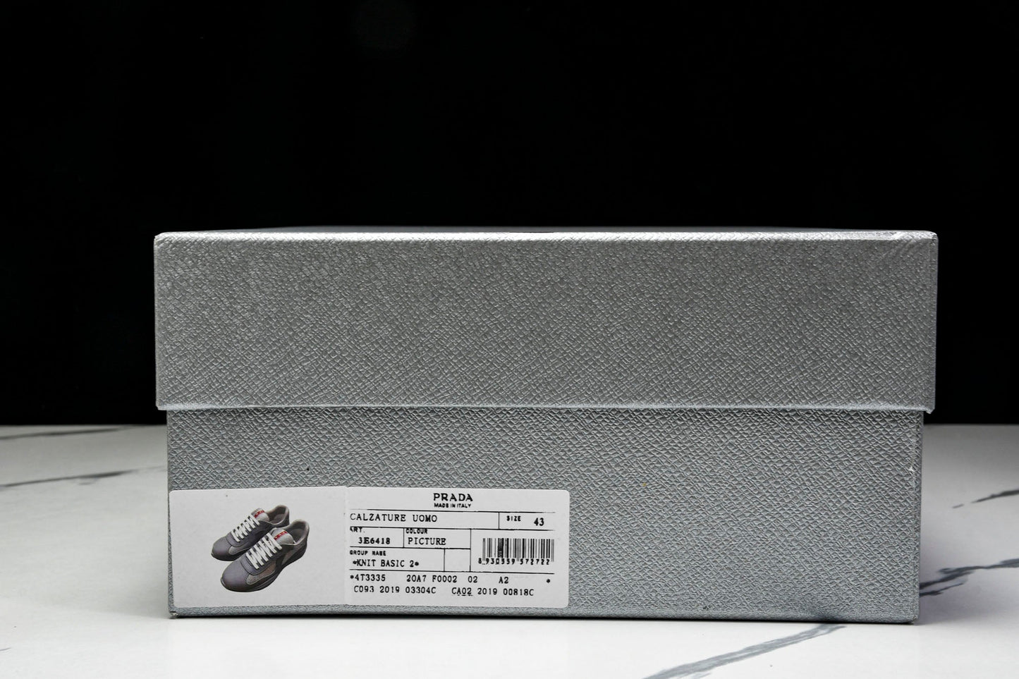 Prada America's Cup Sneaker Soft Rubber 'Steel Grey'
