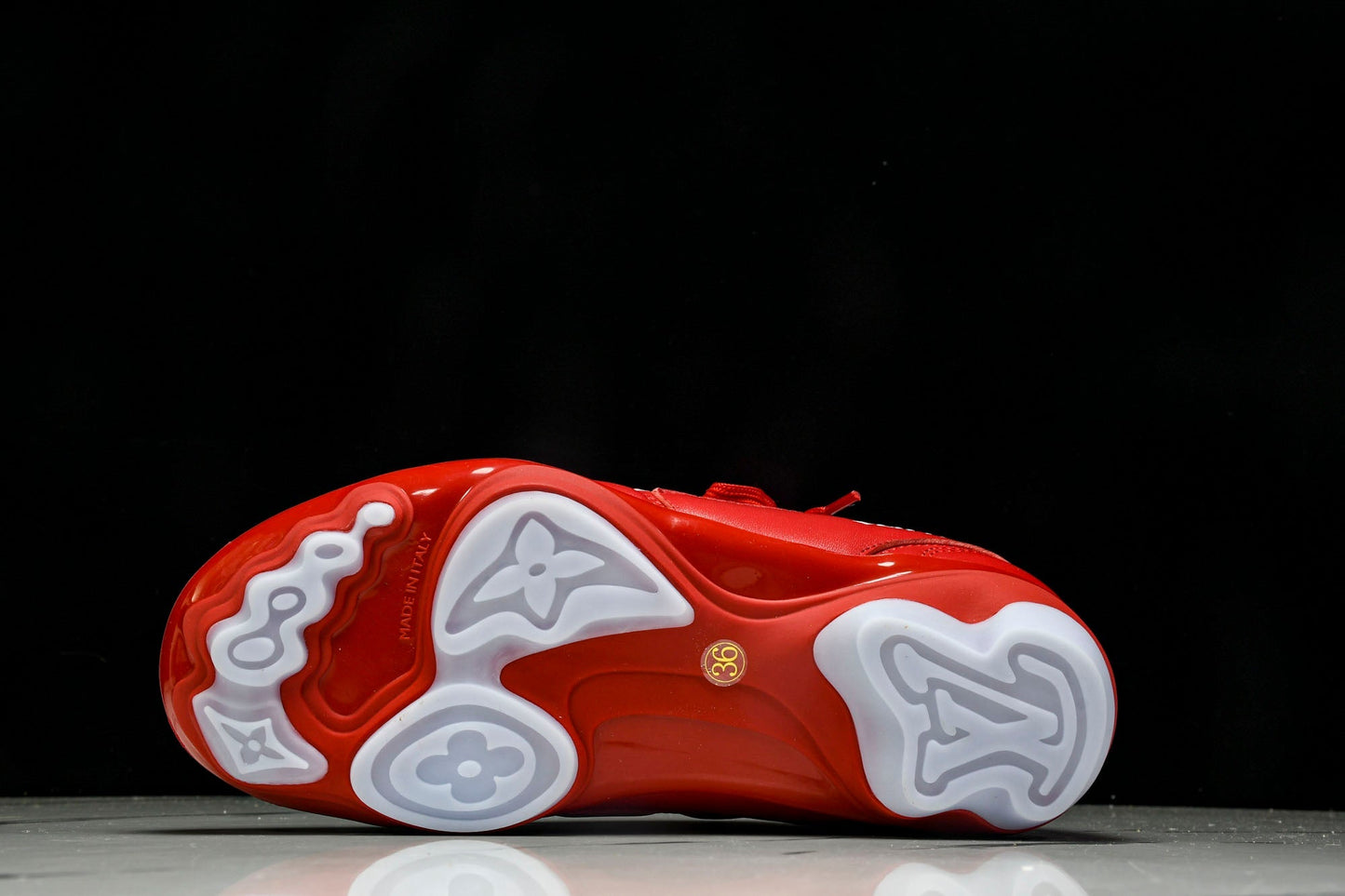 Louis Vuittоп Footprint Football Sneaker 'Red'