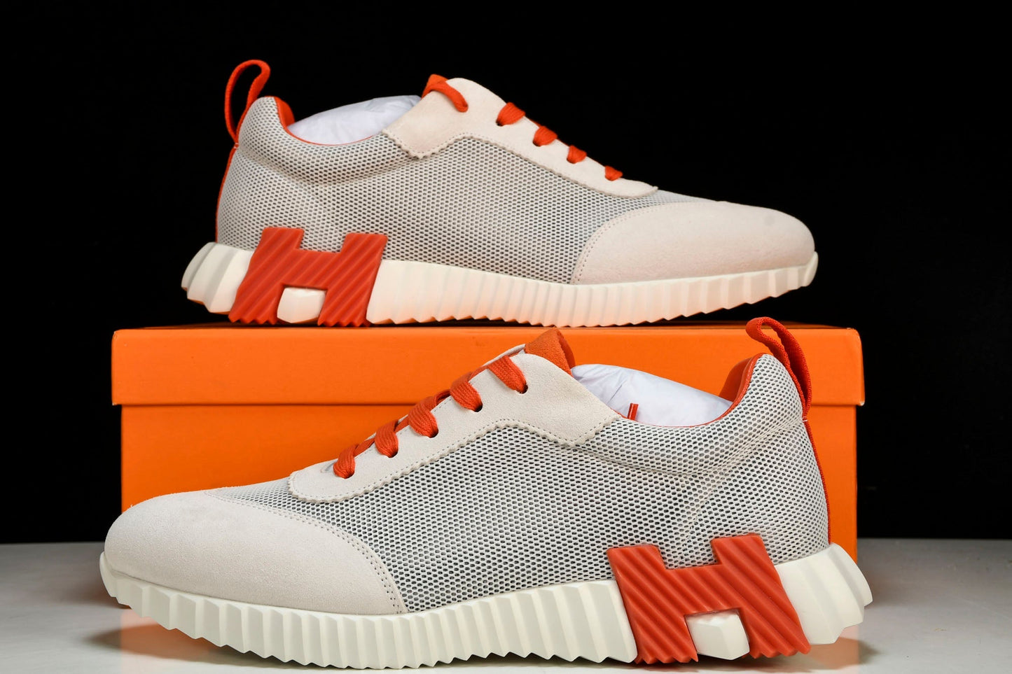 Нermès Bouncing Sneaker 'Beige Orange Bleu'