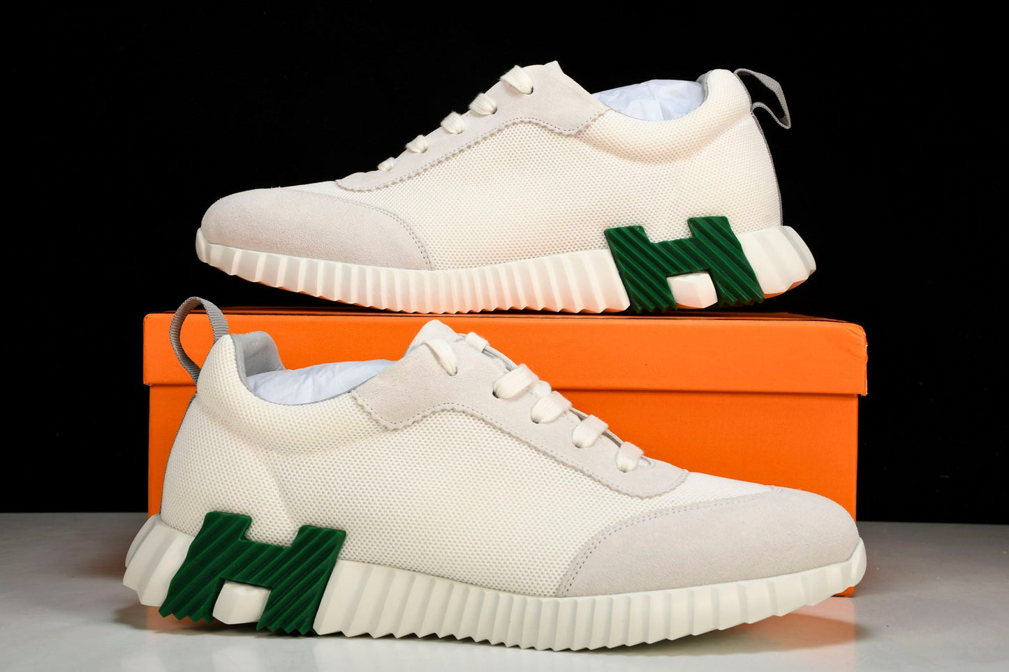 Нermès Bouncing Sneaker 'Blanc Vert'