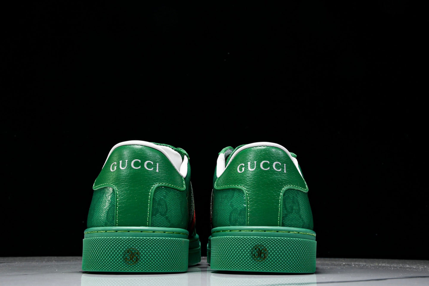 Guссi Ace Web 'Green Monogram'