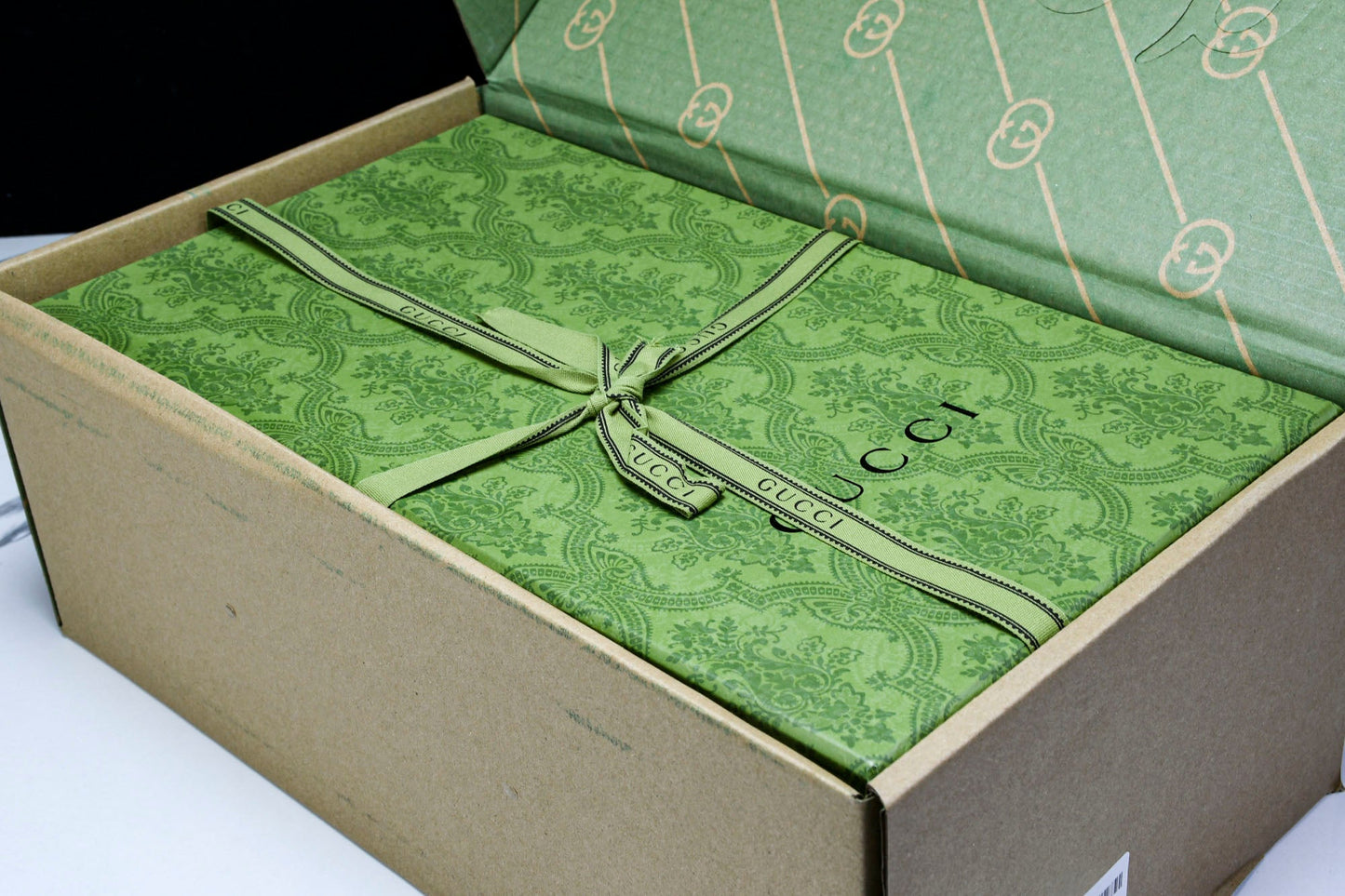 Guссi Ace Web 'Embossed Beige Monogram'