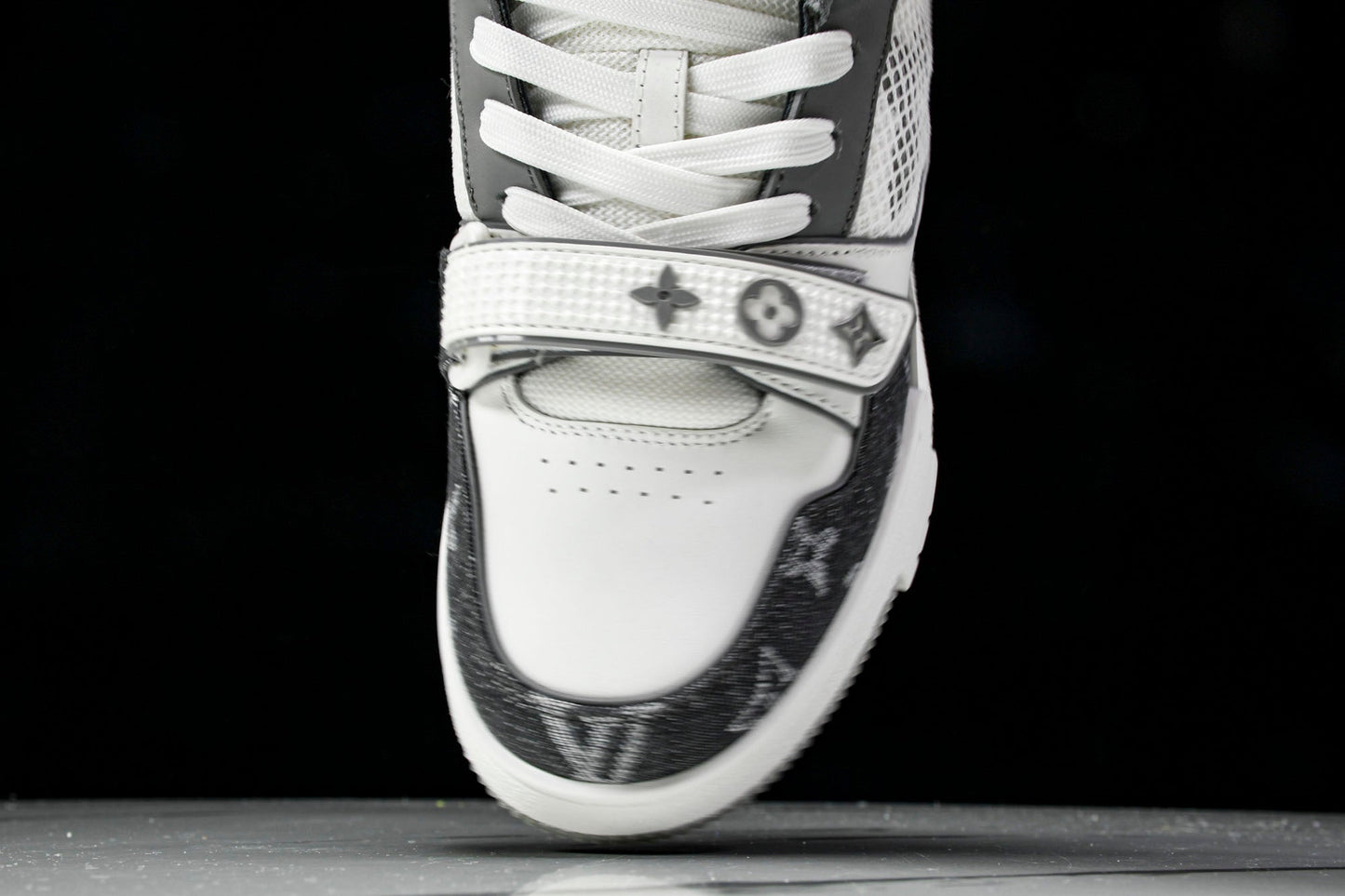 Louis Vuittоп Trainer Low Velcro Strap 'Monogram Denim Grey'