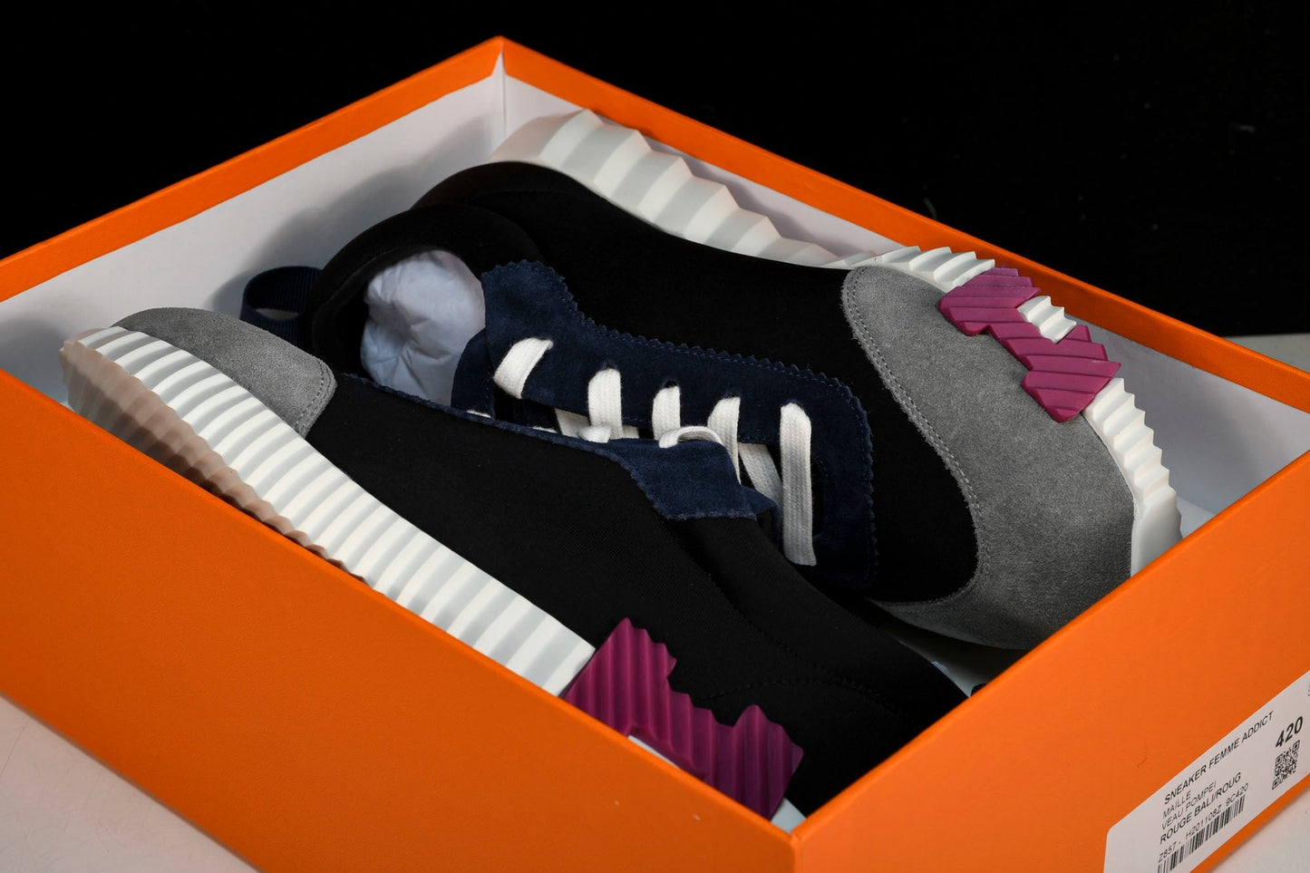 Нermès Bouncing Sneaker 'Noir Bordeaux'