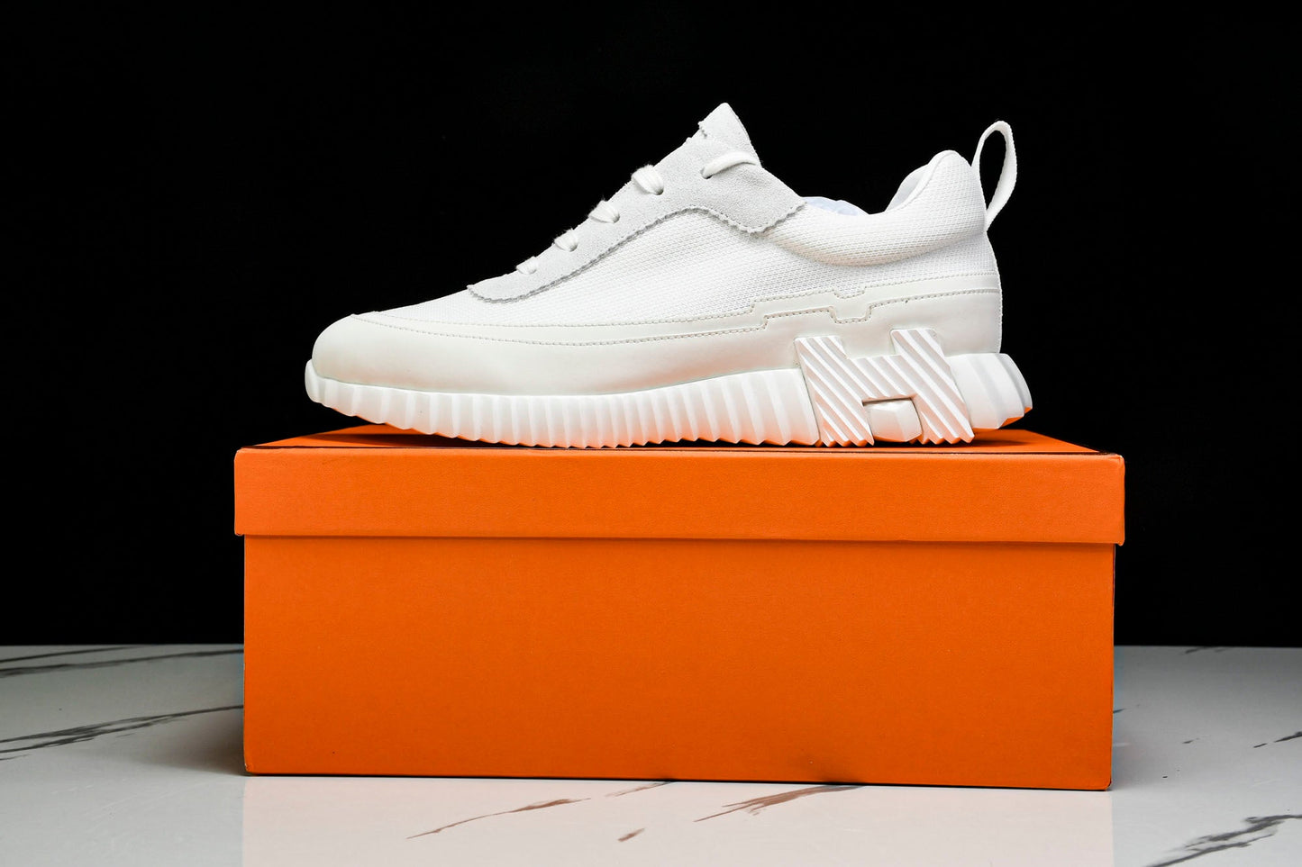 Нermès Bouncing Sneaker Panelled 'Triple White'
