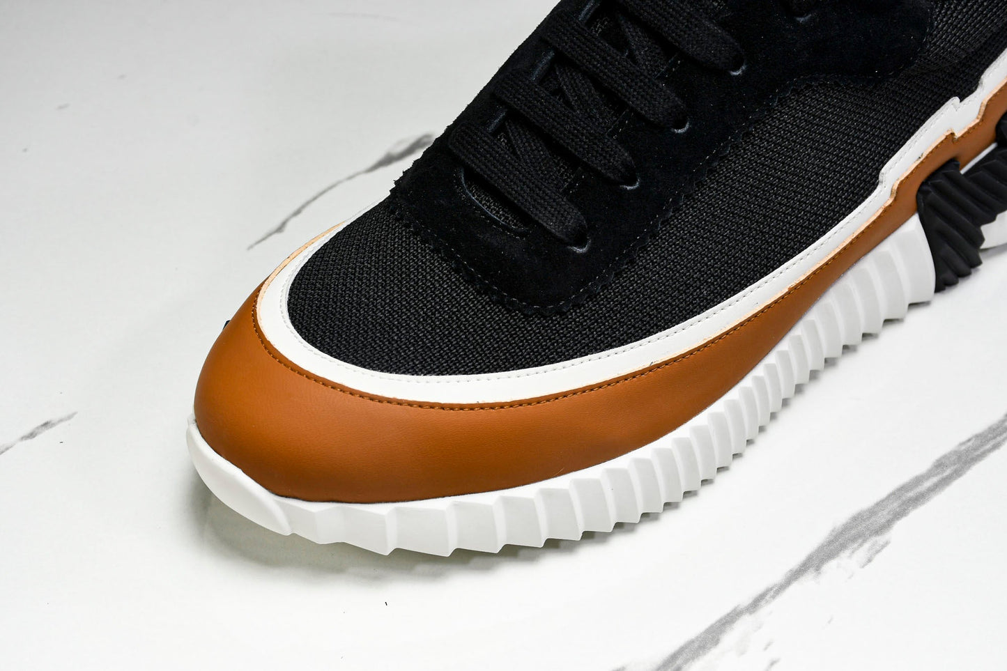 Нermès Bouncing Sneaker Panelled 'Noir Marron Blanc'