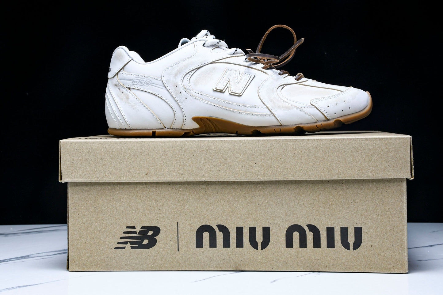 NB 530 x Miu Miu 'White Gum'