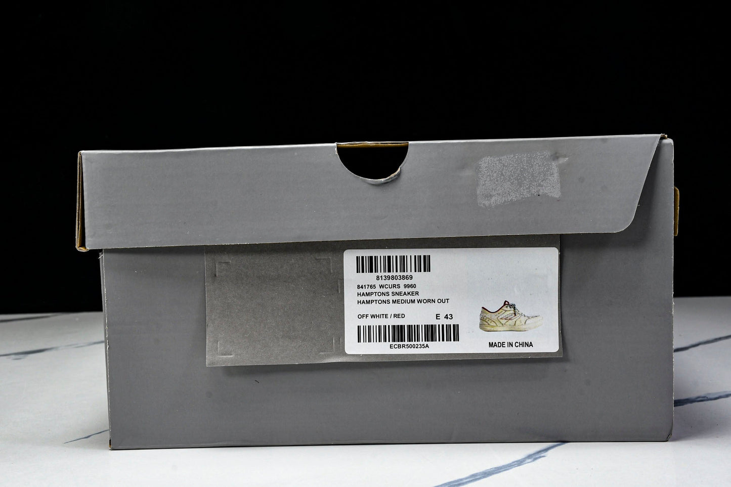 Вalenciaga Hamptons Worn-Out Sneaker 'Off-White Red'