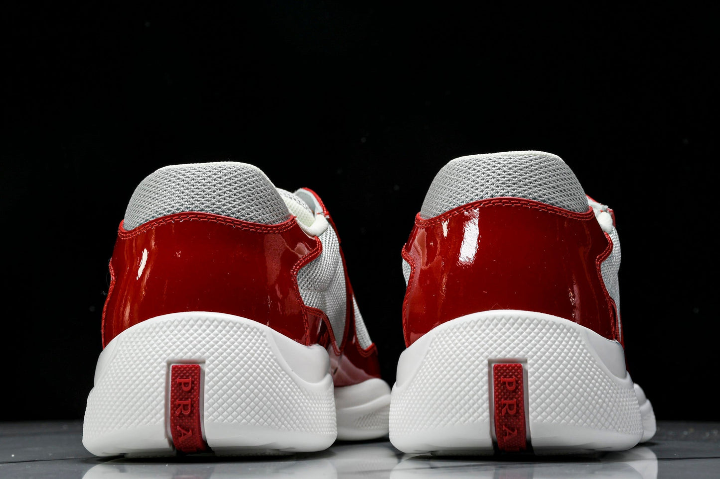 Prada America's Cup Sneaker 'Red Silver'
