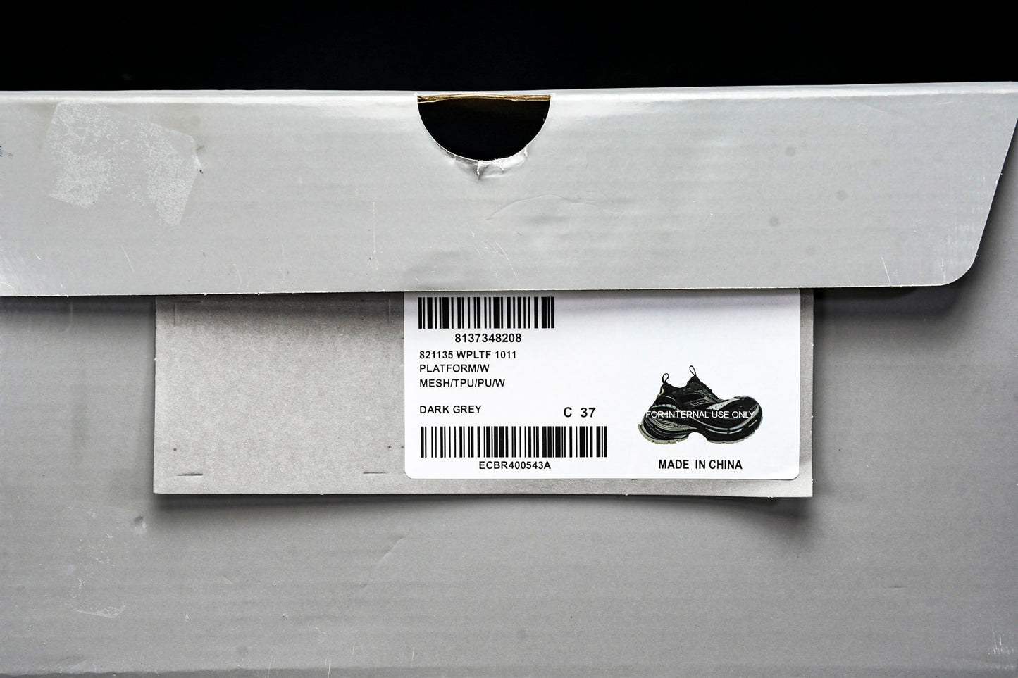 Вalenciaga Platform Sneaker 'Dark Grey Black'