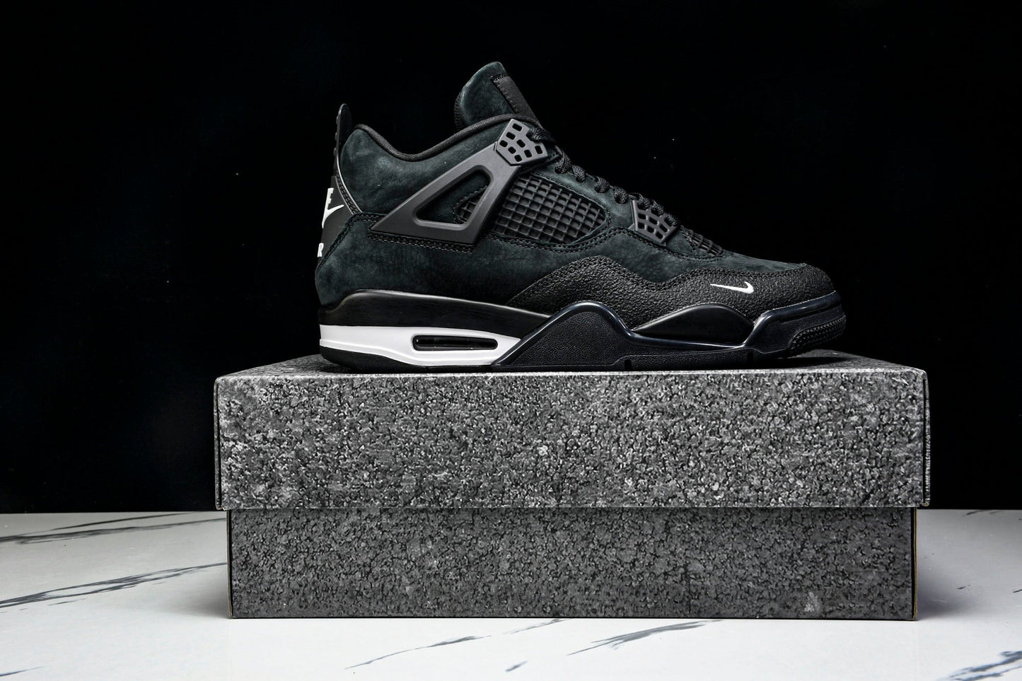 Nigel Sylvester x AJ4 Retro OG Brick by Brick 'Black' (Unreleased)