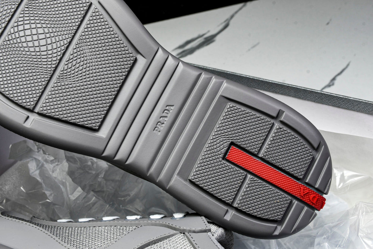 Prada America's Cup Sneaker Soft Rubber 'Steel Grey'
