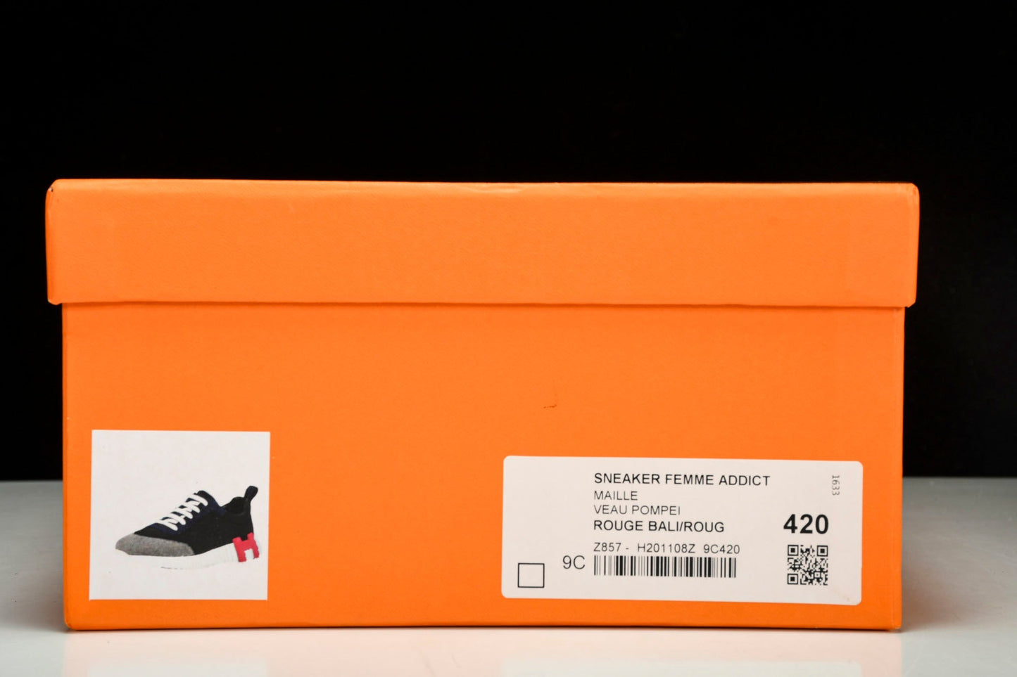 Нermès Bouncing Sneaker 'Noir Bordeaux'