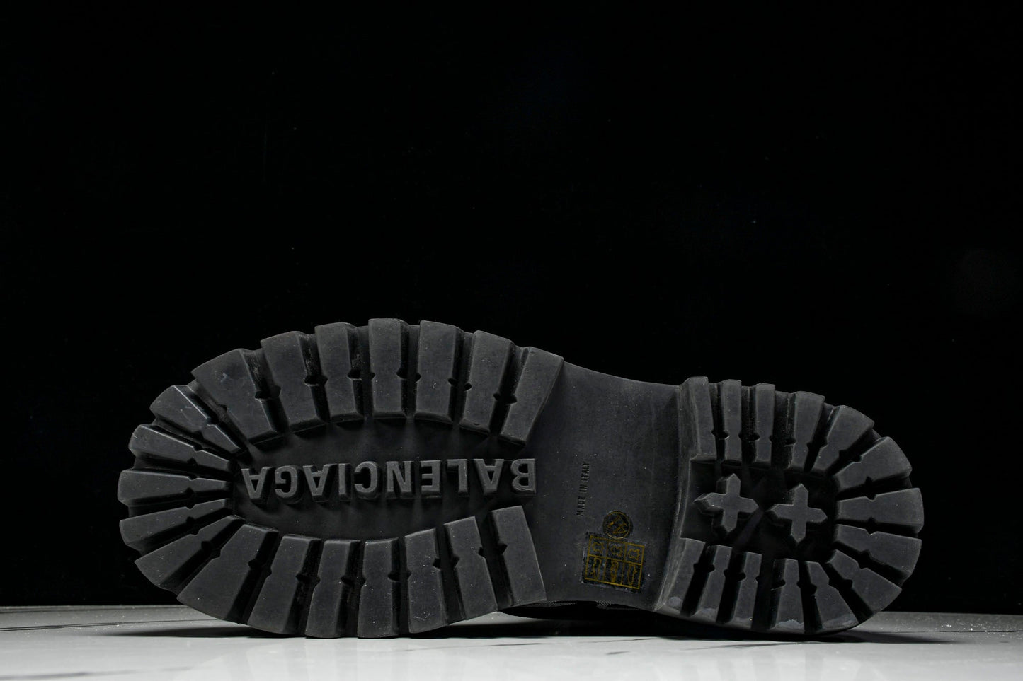 Вalenciaga Combat Strike Boot 'Black Logos'