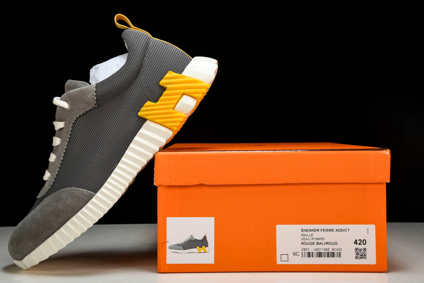 Нermès Bouncing Sneaker 'Gris Jaune'