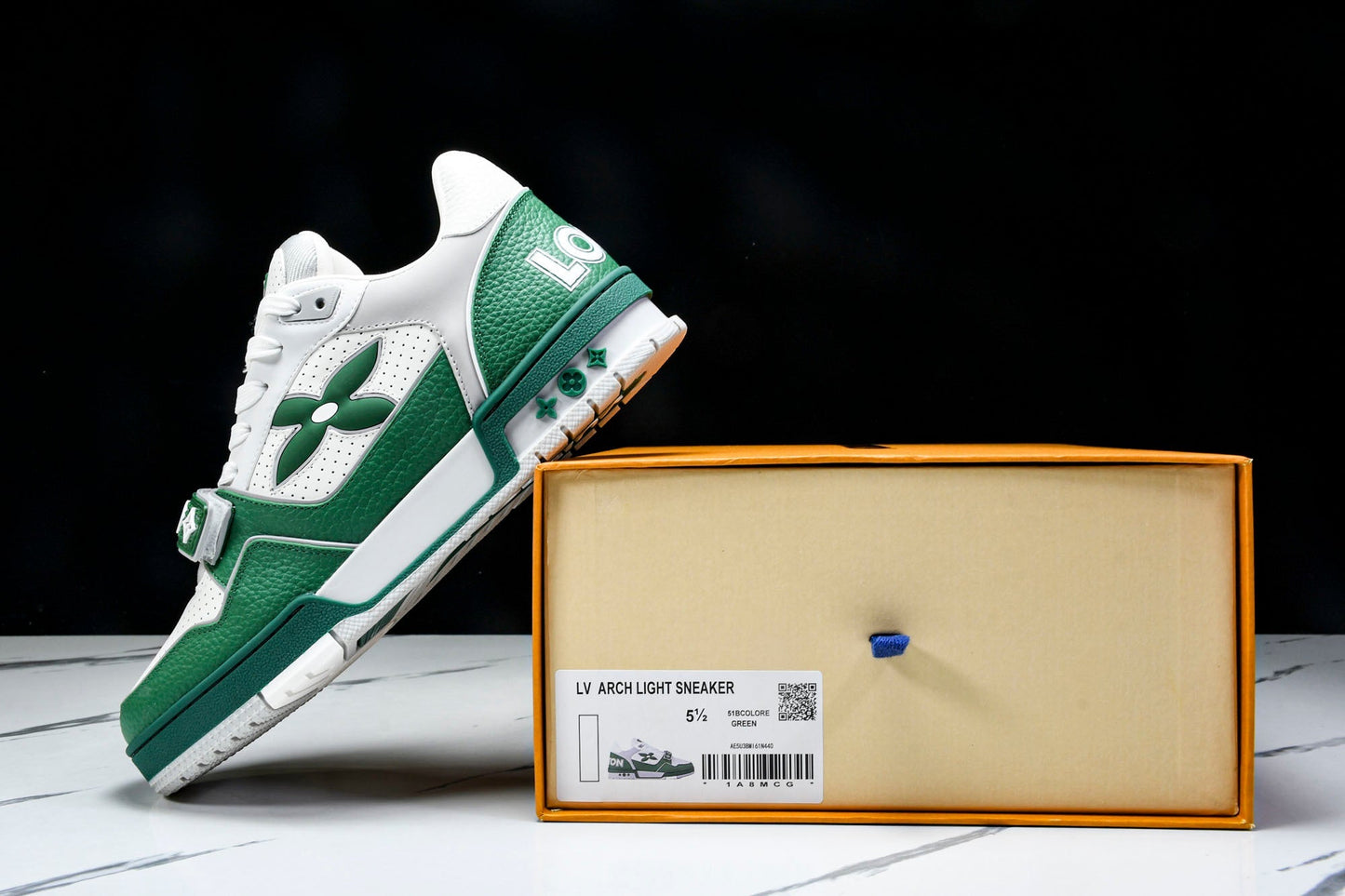 Louis Vuittоп Trainer Low Velcro Strap 'Perforated Green'
