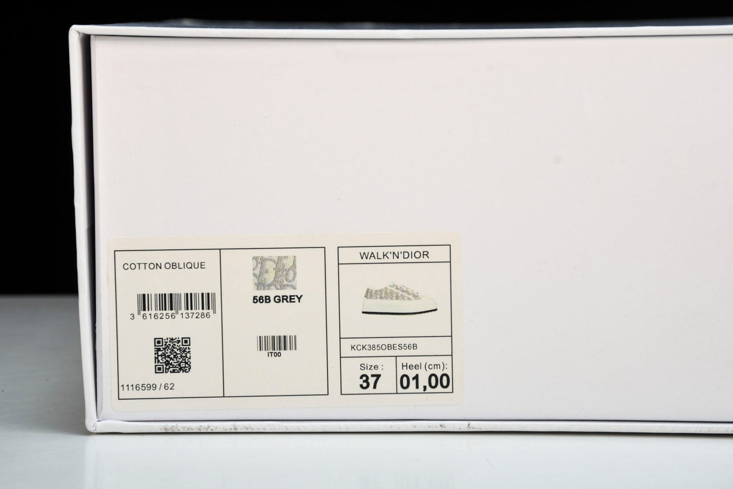 D1or Walk'N'D1or Platform Sneaker 'Oblique Grey'
