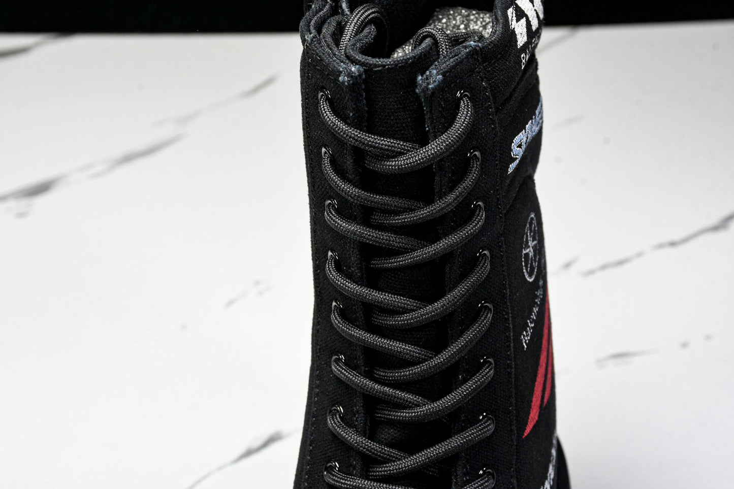 Вalenciaga Combat Strike Boot 'Black Logos'