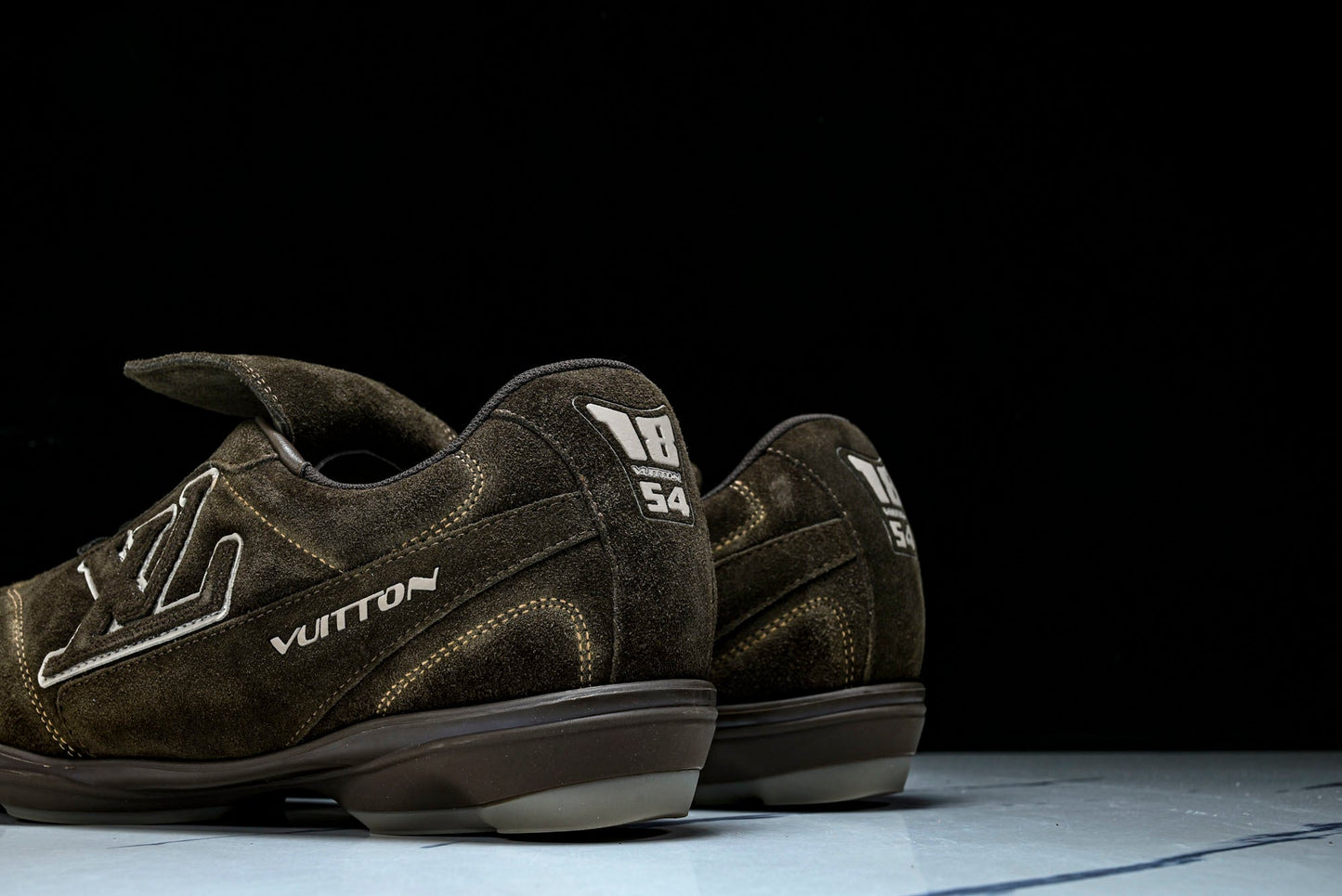 Louis Vuittоп Footprint Football Sneaker 'Brown Suede'