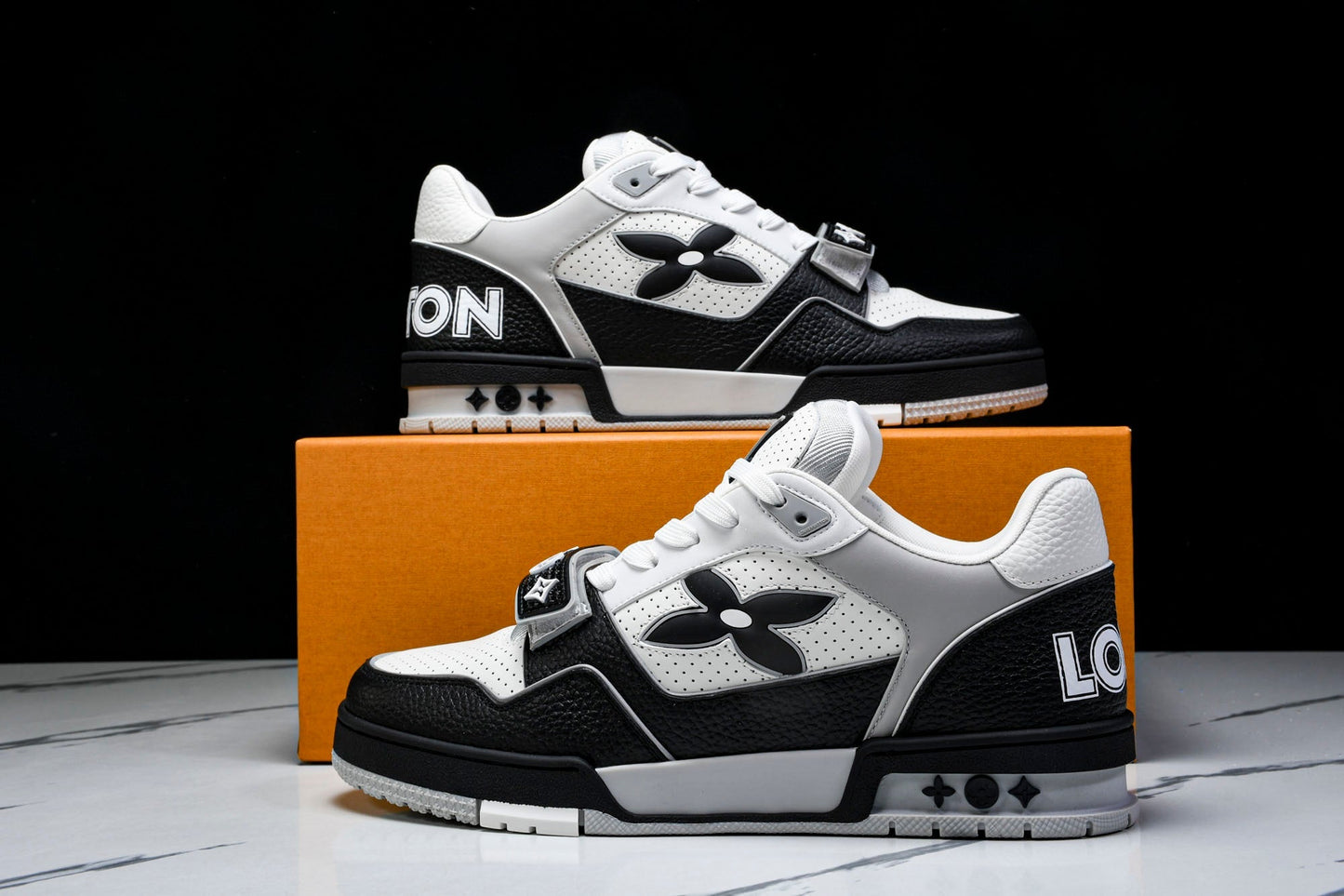 Louis Vuittоп Trainer Low Velcro Strap 'Perforated Black'
