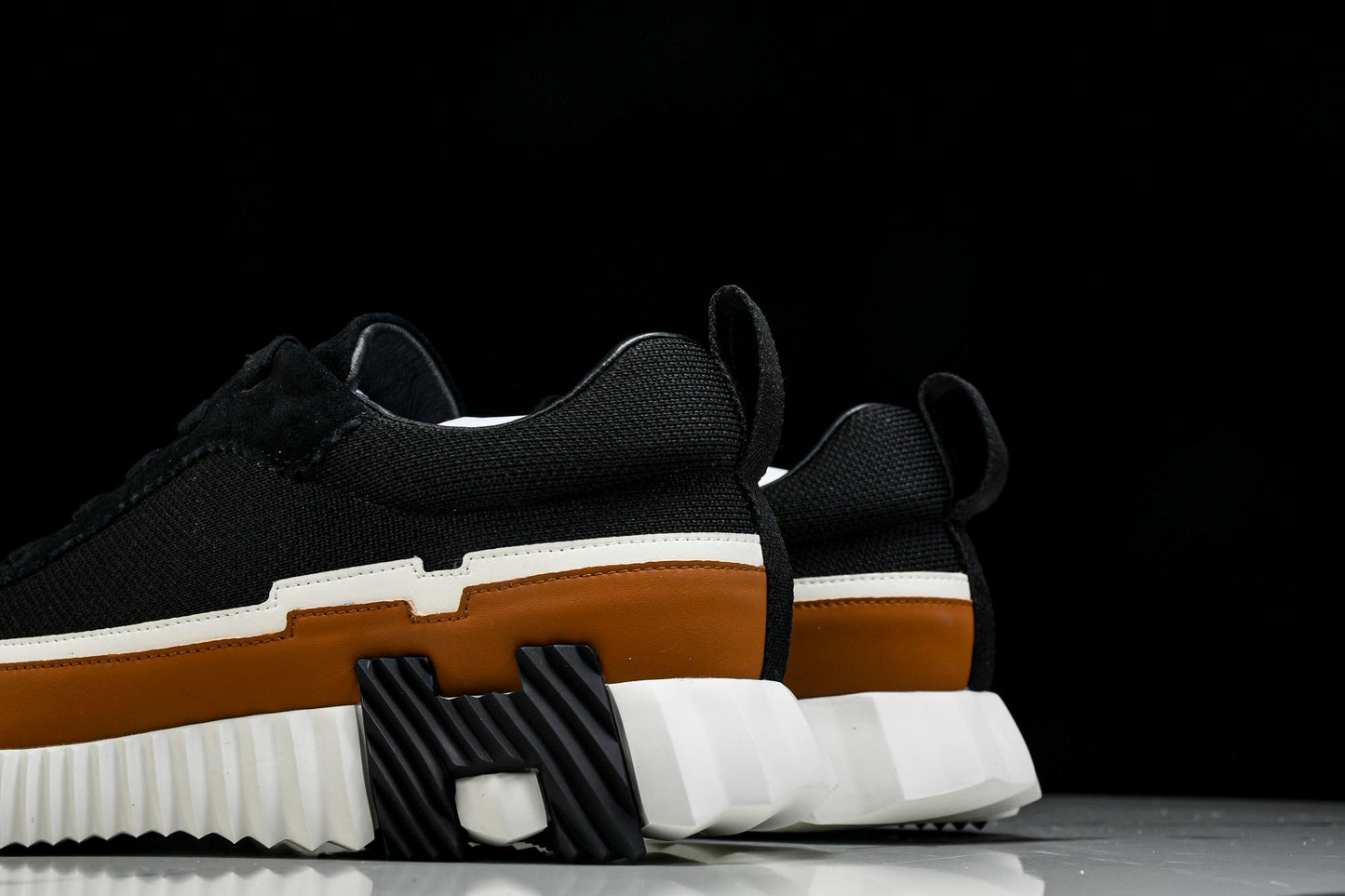 Нermès Bouncing Sneaker Panelled 'Noir Marron Blanc'