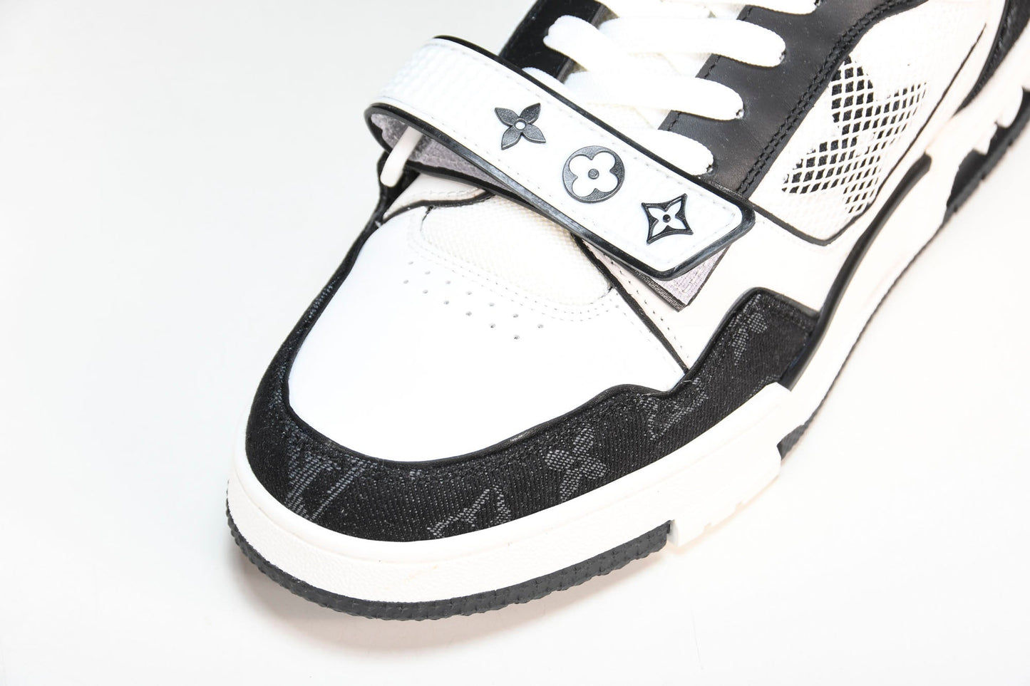 Louis Vuittоп Trainer Low Velcro Strap 'Monogram Denim Black'