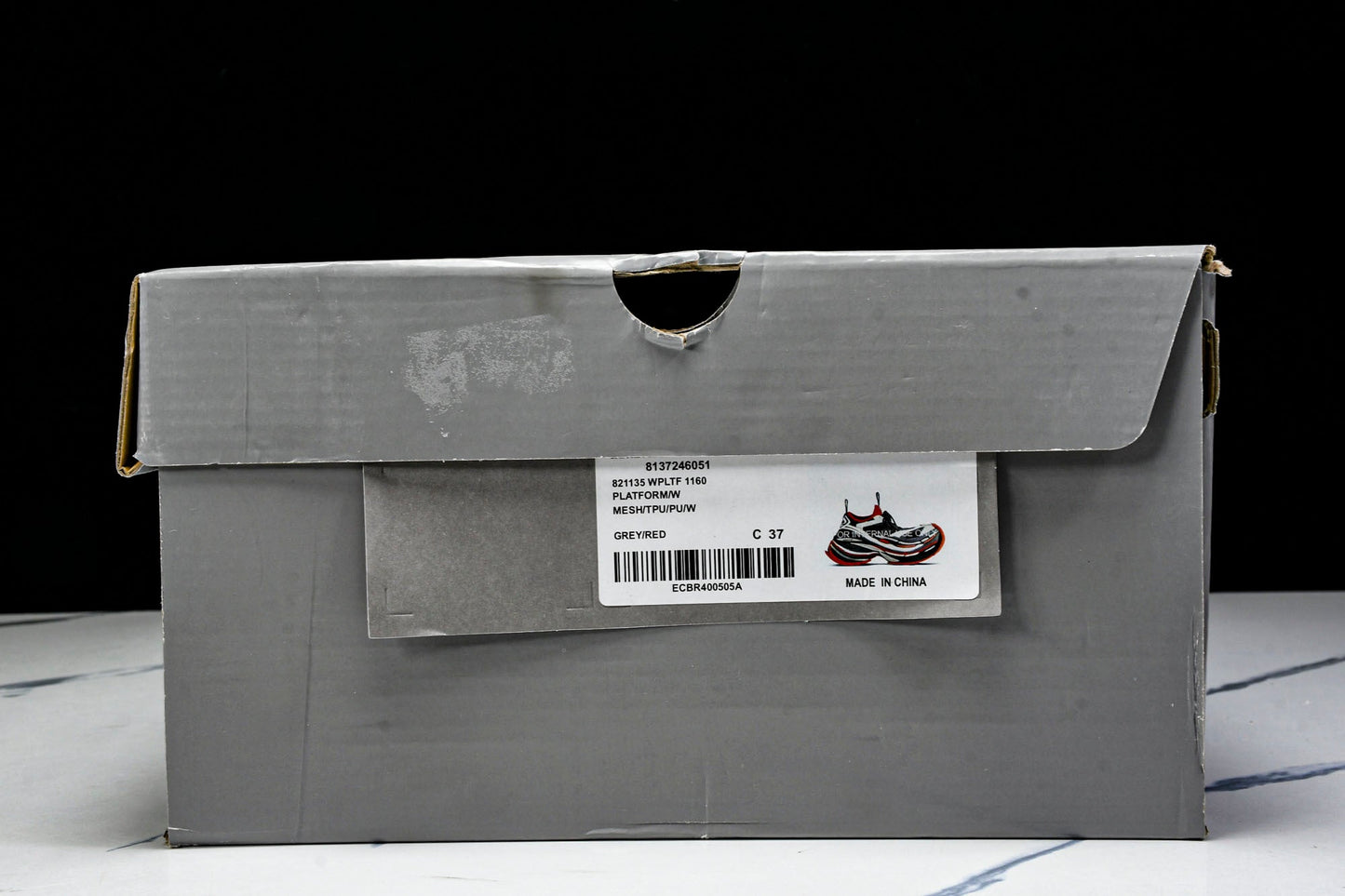 Вalenciaga Platform Sneaker 'Black Grey Red'