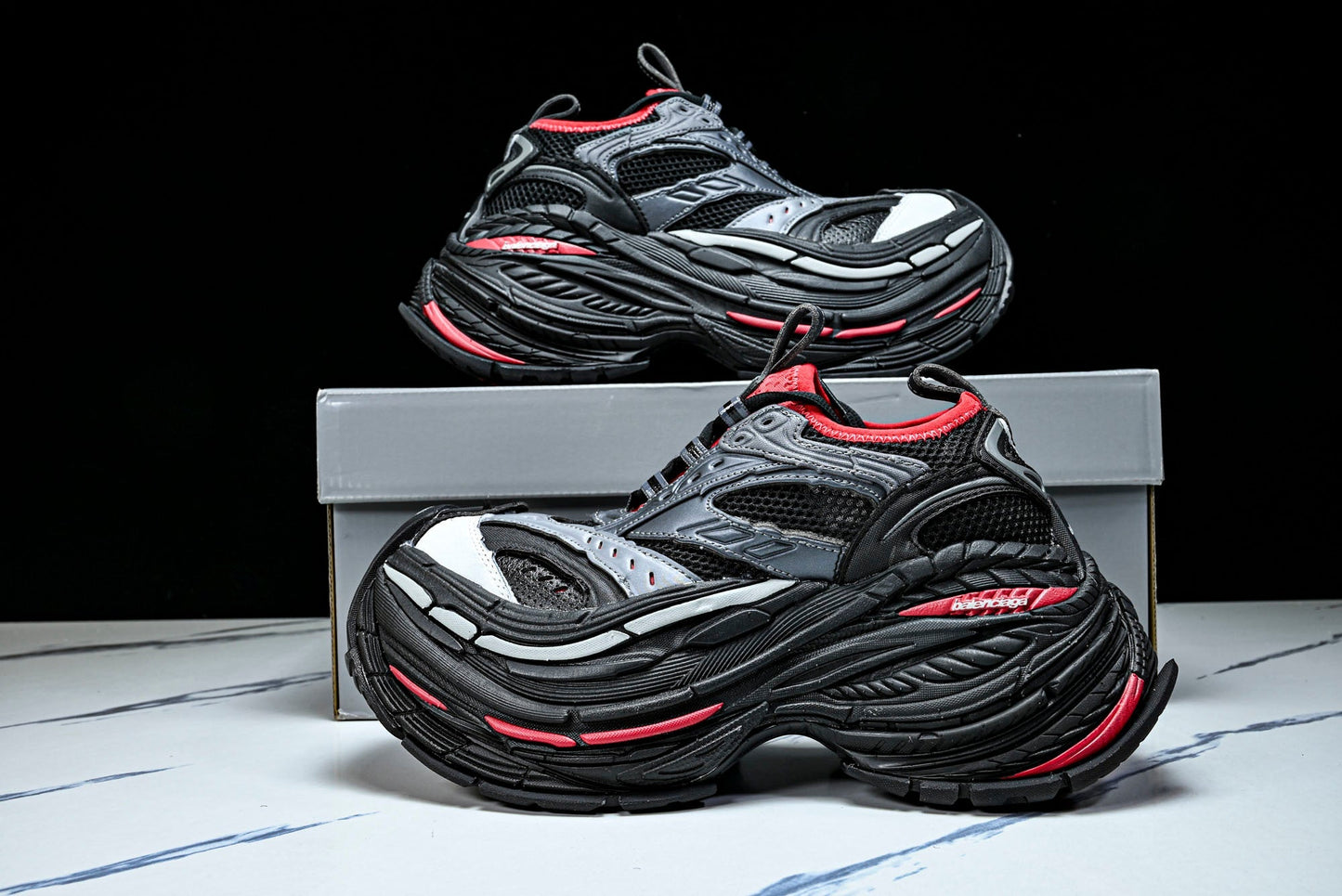 Вalenciaga Platform Sneaker 'Black Red'