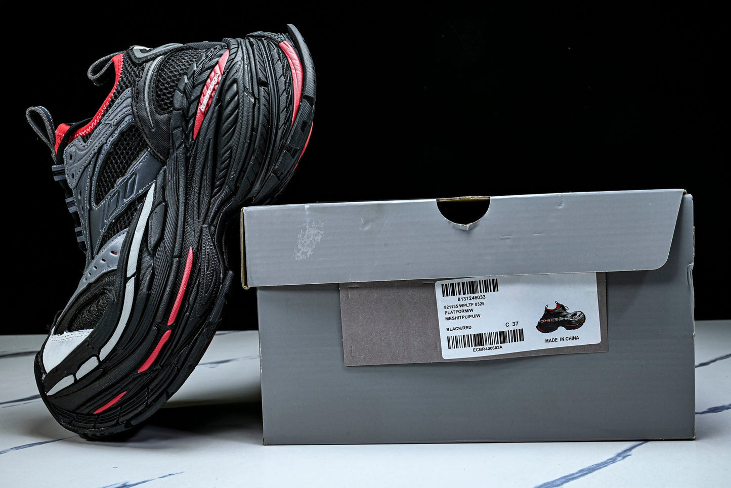 Вalenciaga Platform Sneaker 'Black Red'