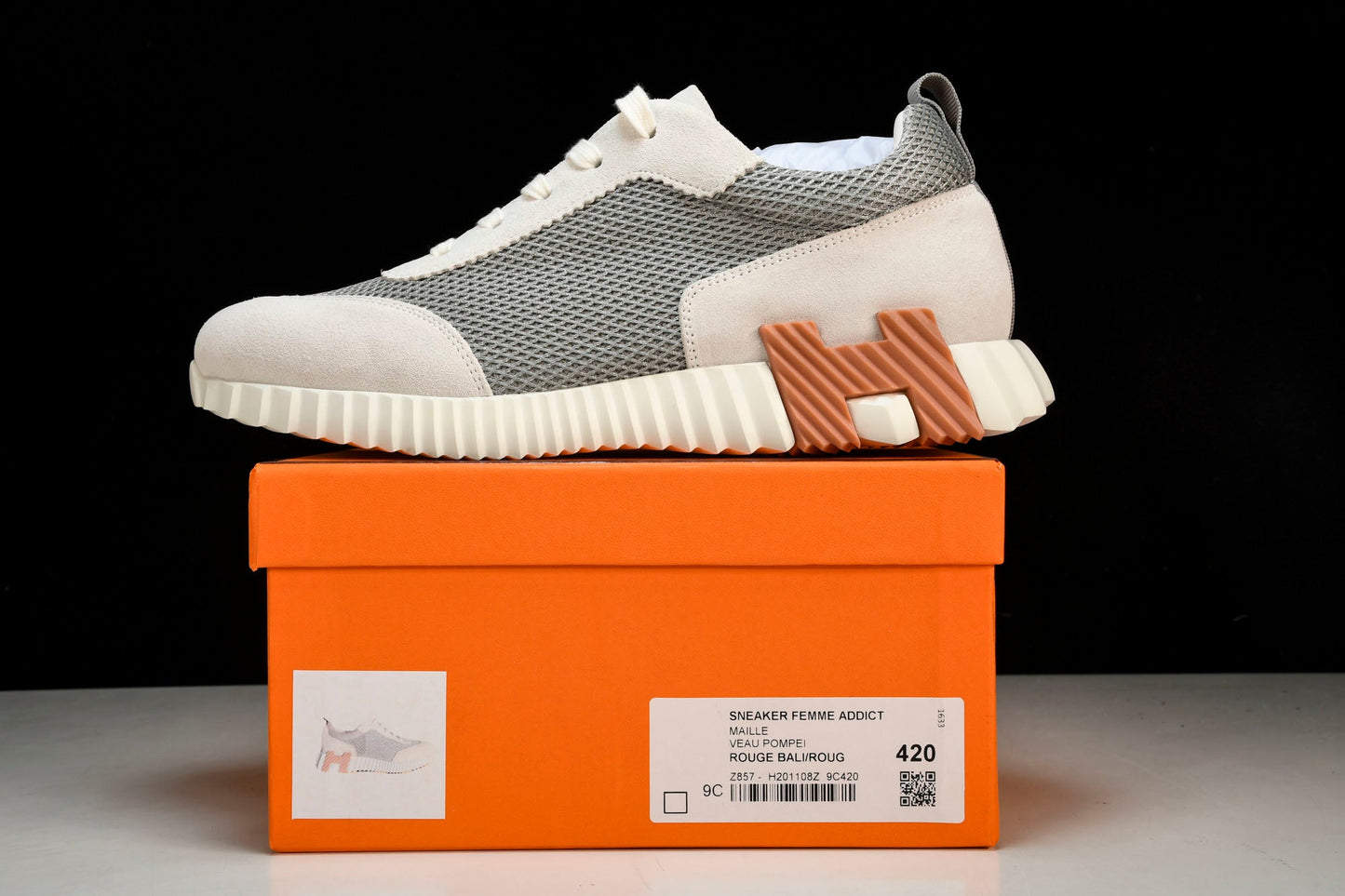 Нermès Bouncing Sneaker 'Gris Lulea Blanc'