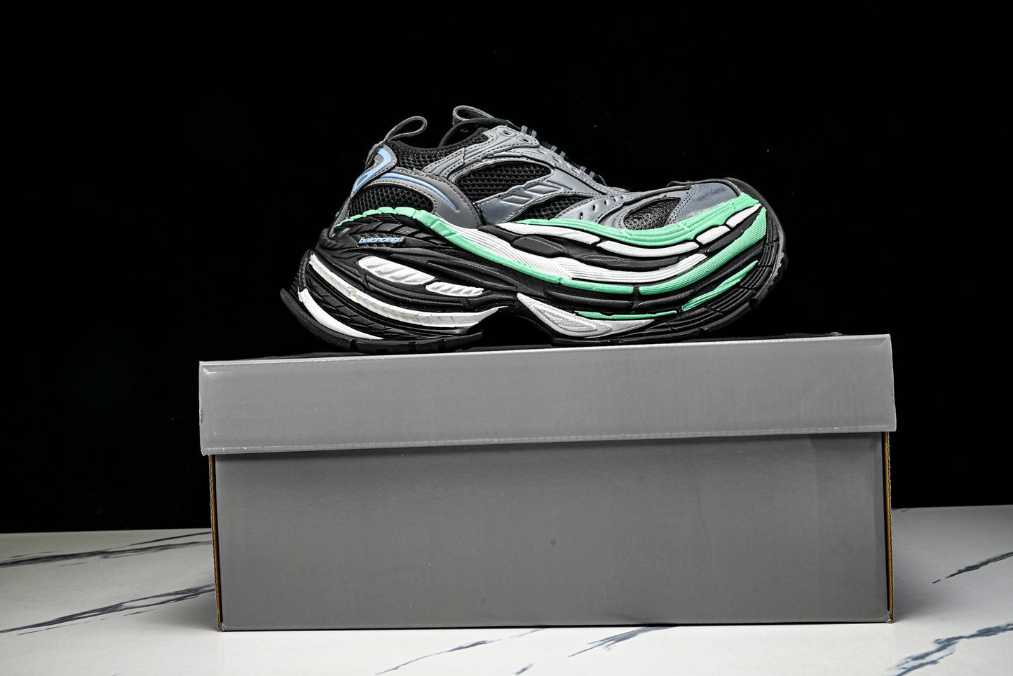 Вalenciaga Platform Sneaker 'Black Green Grey'