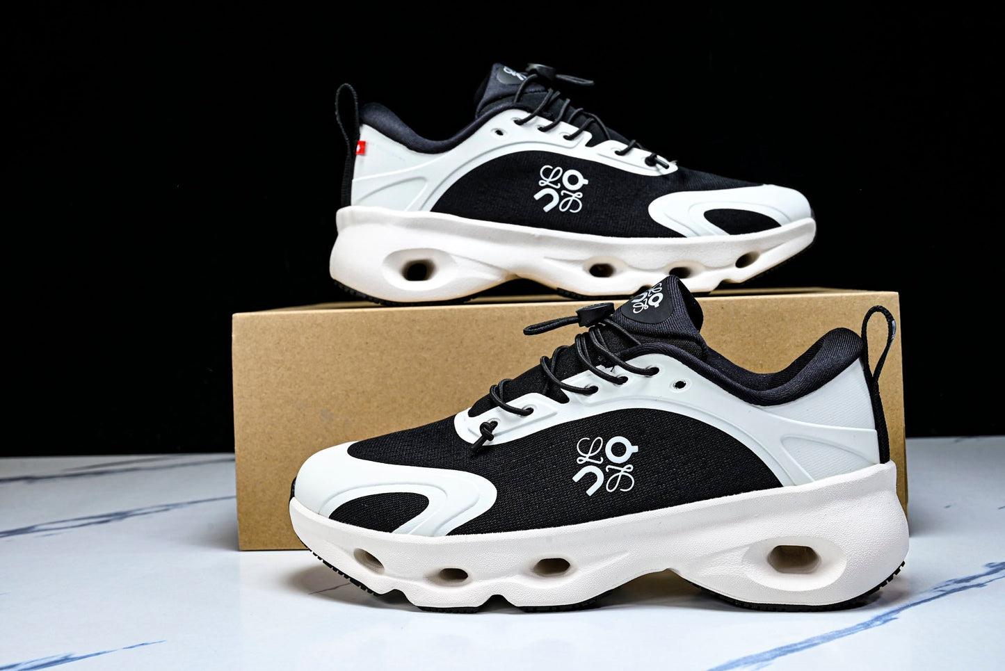 LOEWE × ON Cloudsolo 'White Black'