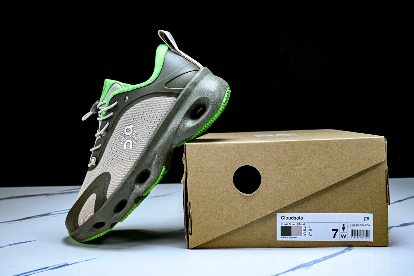 LOEWE × ON Cloudsolo 'Khaki Green Sand'