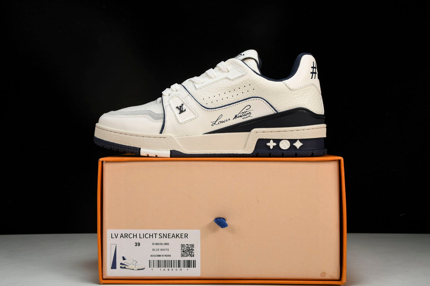 Louis Vuittоп Trainer Low 'Signature White Marine'
