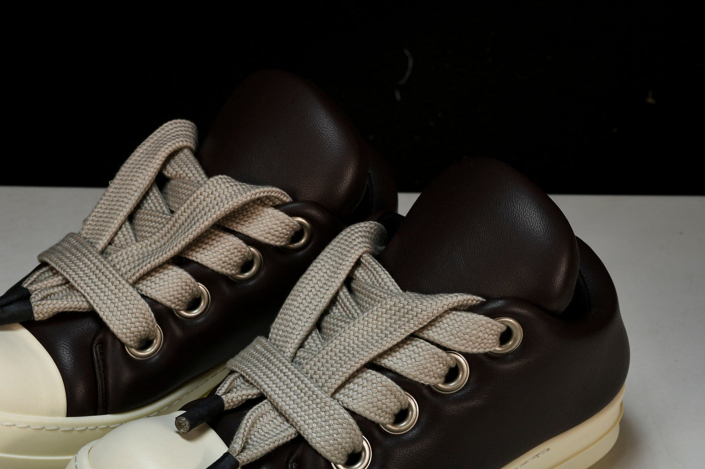 Rick Owens Luxor Jumbo Lace Padded Low 'Dark Brown'