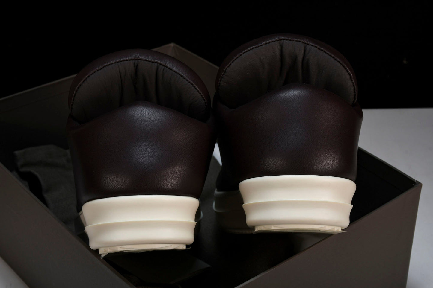 Rick Owens Luxor Jumbo Lace Padded Low 'Dark Brown'