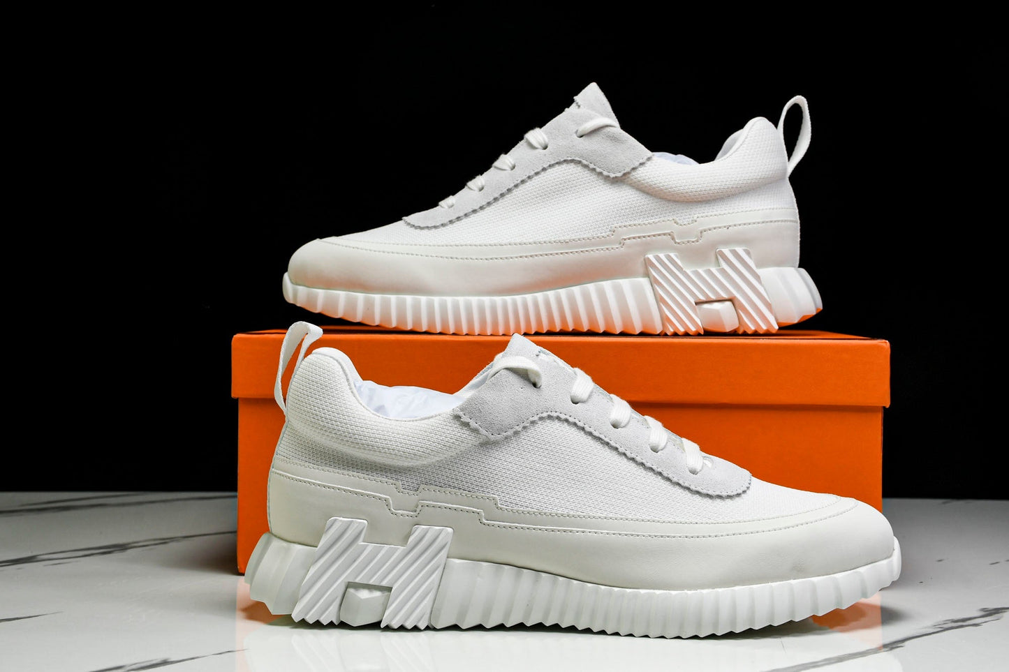 Нermès Bouncing Sneaker Panelled 'Triple White'