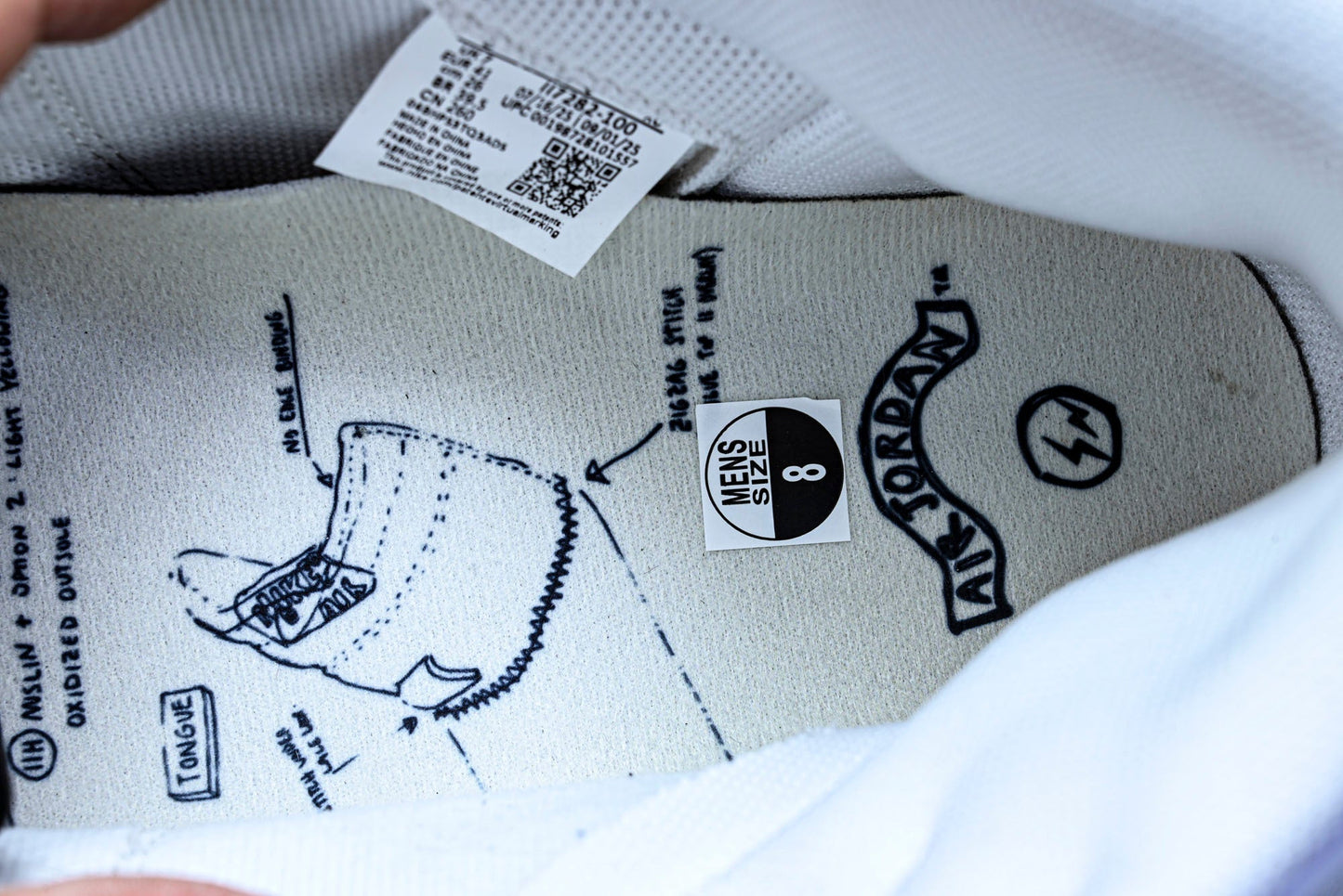 Union LA x Fragment x AJ1 Retro High 'White Black'