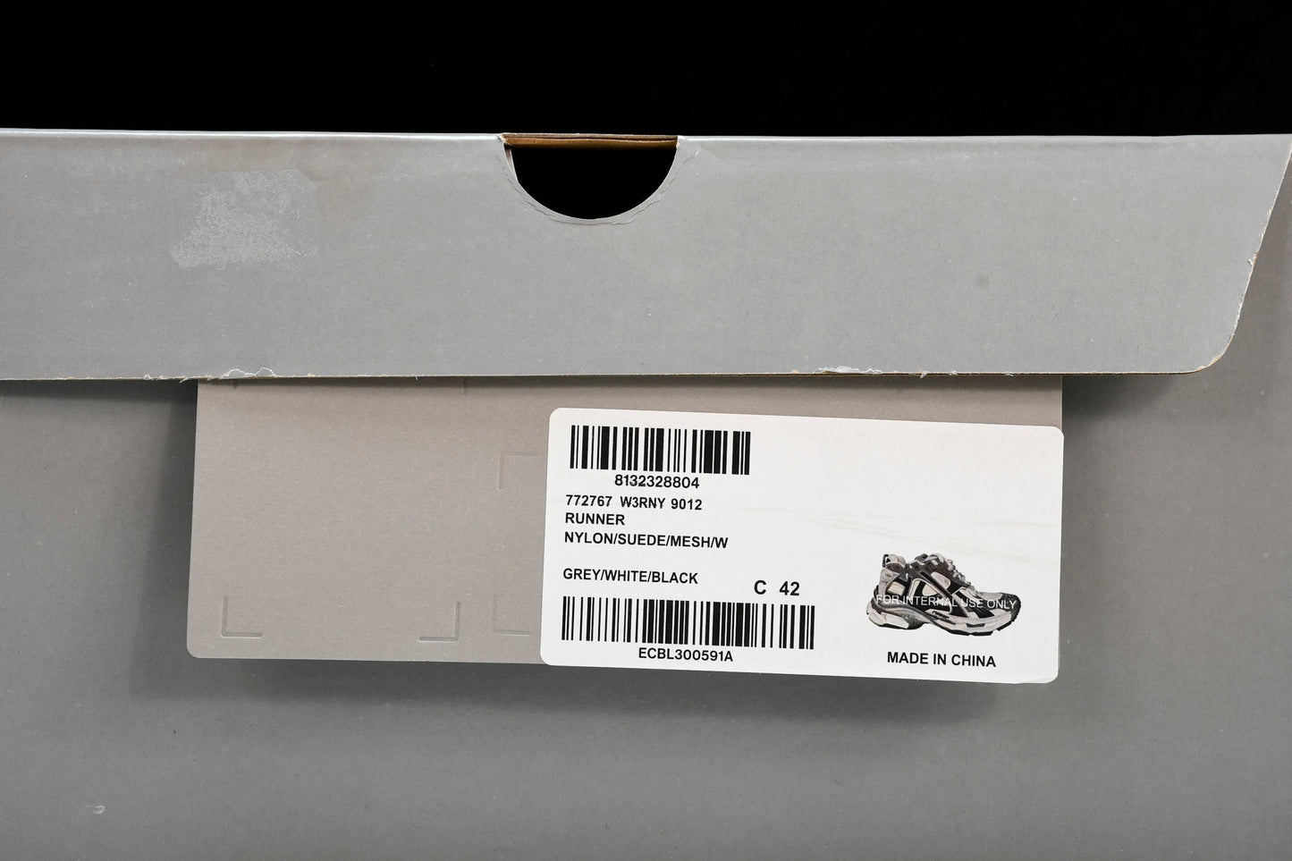 Runner 'White Black Grey'