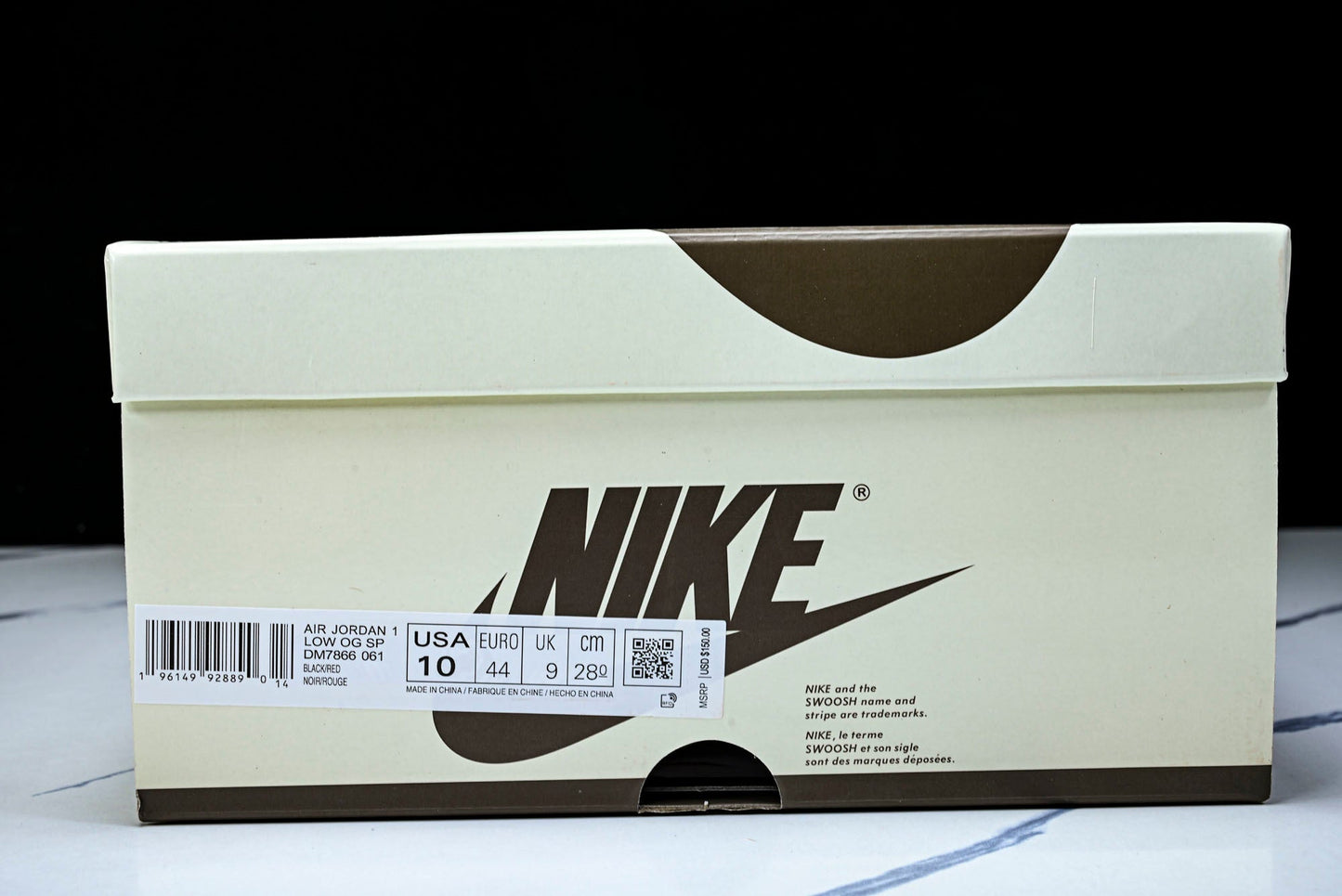 Travis Scott AJ1 Retro Low ‘Black Red' (Unreleased)