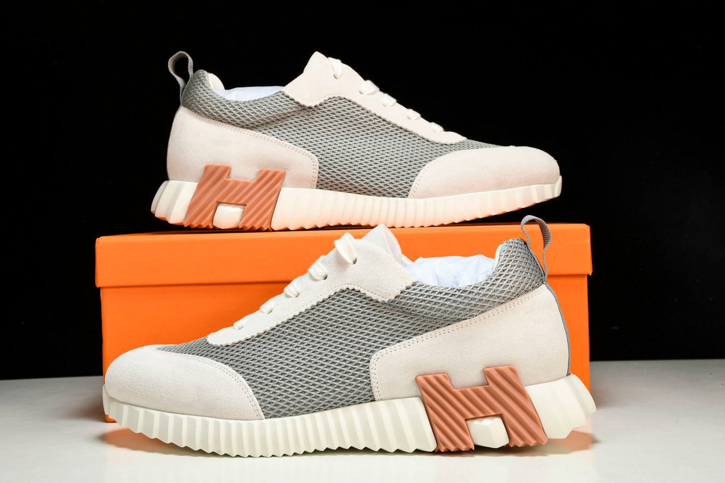 Нermès Bouncing Sneaker 'Gris Lulea Blanc'